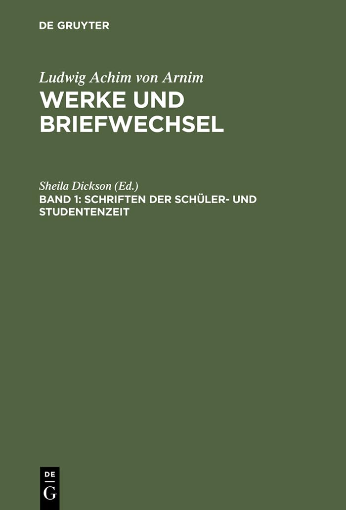 Schriften Der Schler Und Studentenzeit (German Edition),Used
