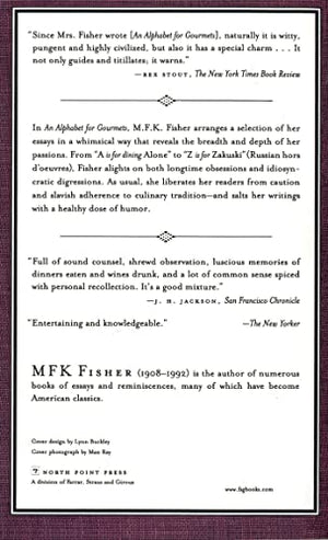 An Alphabet for Gourmets,Used