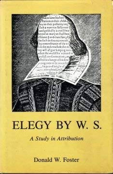 Elegy by W.S.: A Study in Attribution,Used