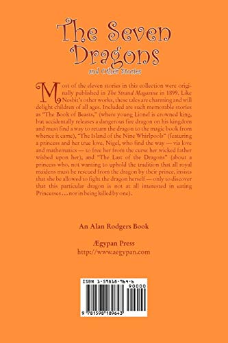 The Seven Dragons and Other Stories by Edith Nesbit, Fiction, Fantasy & Magic,Used