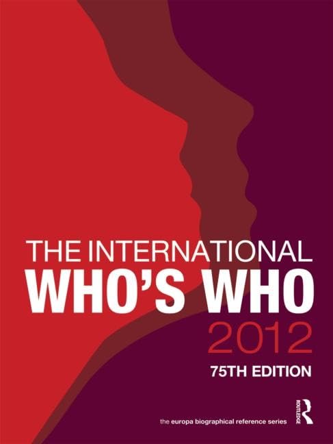 The International Who's Who 2012,Used