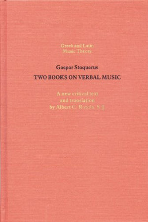 The Two Books On Verbal Music (Greek & Latin Music Theory) (English And Latin Edition),Used