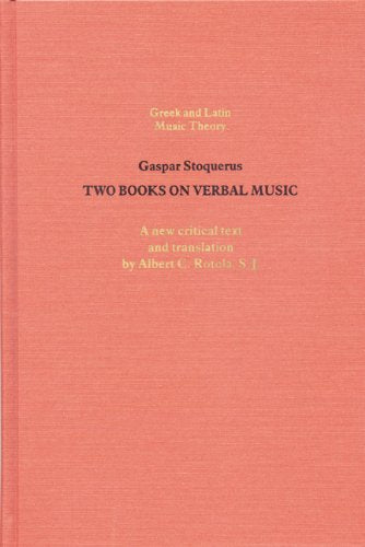The Two Books On Verbal Music (Greek & Latin Music Theory) (English And Latin Edition),Used