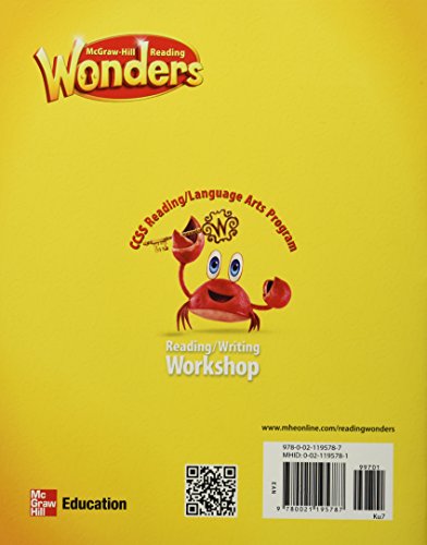 Reading Wonders Reading/Writing Workshop Volume 7 Grade K (ELEMENTARY CORE READING),Used
