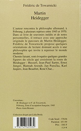 Martin Heidegger: Souvenirs et chroniques (Bibliotheque Rivages) (French Edition),Used