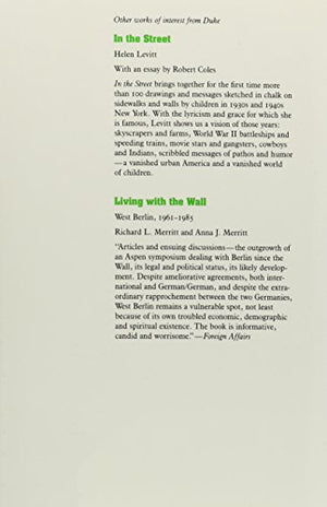 A Generation Divided: German Children and the Berlin Wall,Used
