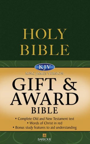 KJV Gift & Award Bible  Green (King James Bible),Used