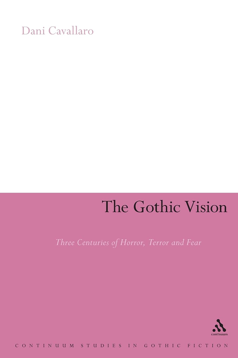 The Gothic Vision: Three Centuries of Horror, Terror and Fear (Continuum Collection),Used