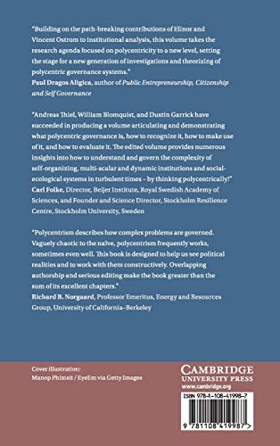 Governing Complexity: Analyzing and Applying Polycentricity (Cambridge Studies in Economics, Choice, and Society),Used