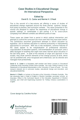 Case Studies In Educational Change: An International Perspective,Used
