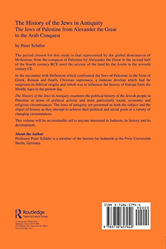 History of the Jews in Antiquity: The Jews of Palestine from Alexander the Great to the Arab Conquest,Used