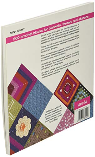 200 Crochet Blocks for Blankets, Throws and Afghans,New