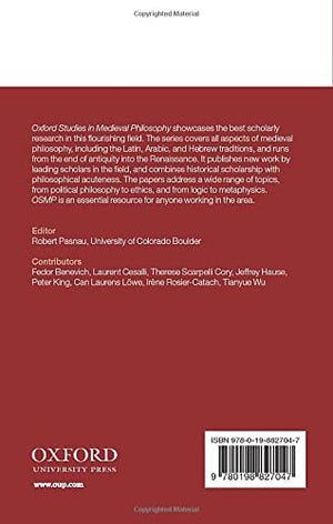 Oxford Studies in Medieval Philosophy Volume 6,Used