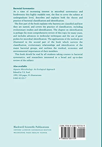 Bacterial Systematics,Used