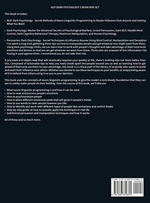 nlp: Dark Psychology Series 3 Manuscripts  Secret Techniques To Influence Anyone Using Dark NLP, Covert Persuasion and Advanced,Used