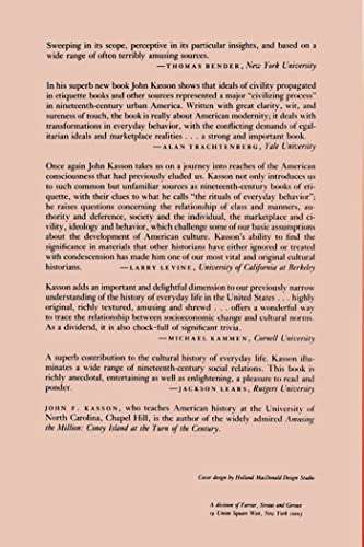 Rudeness and Civility: Manners in NineteenthCentury Urban America,Used