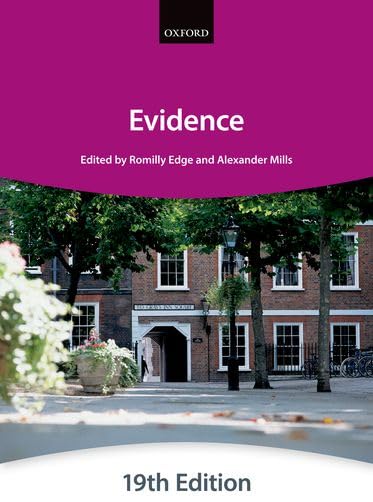 Evidence (Bar Manuals),Used