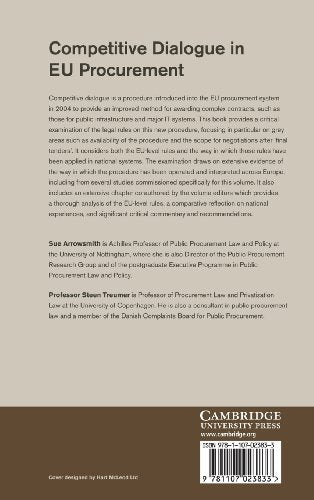 Competitive Dialogue in EU Procurement,Used