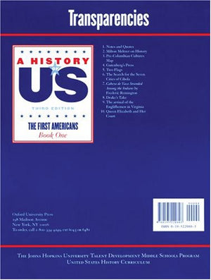 Johns Hopkins University Color Transparencies for Book 1 Hofus (A ^AHistory of US),Used