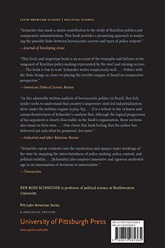 Politics within the State: Elite Bureaucrats and Industrial Policy in Authoritarian Brazil (Pitt Latin American Series),Used