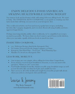 The Essential Keto Cookbook: 124+ Ketogenic Diet Recipes (Including Keto Meal Plan & Food List),Used