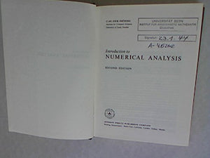 Introduction to Numerical Analysis,Used