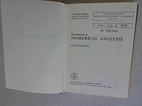 Introduction to Numerical Analysis,Used
