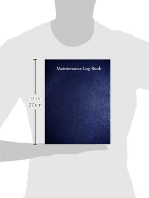 Maintenance Log Book: Blue Cover, 110 pages, 8.5' X 11',Used