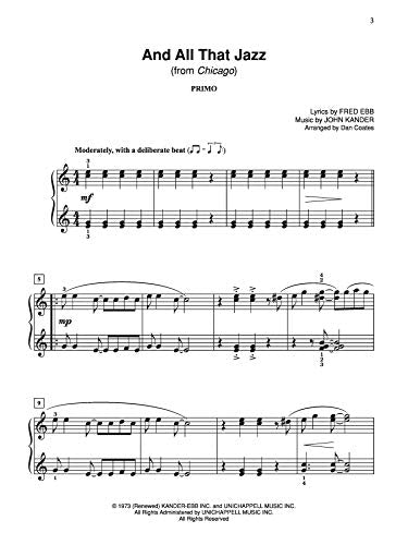 Dan Coates Popular Piano Library  Duets from Broadway,Used