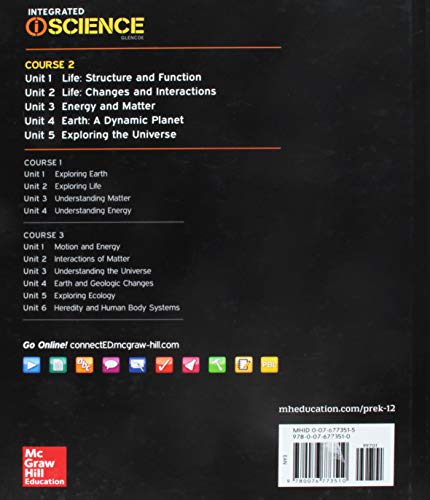 Integrated Iscience, Course 2, Student Edition (Integrated Science),Used