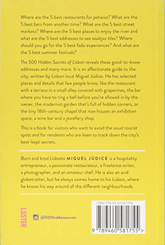 The 500 Hidden Secrets Of Lisbon,Used