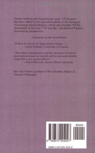 Dialogues Concerning Natural Religion (Hackett Classics),Used