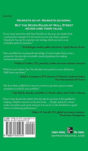 The Seven Rules Of Wall Street: Crashtested Investment Strategies That Beat The Market,Used