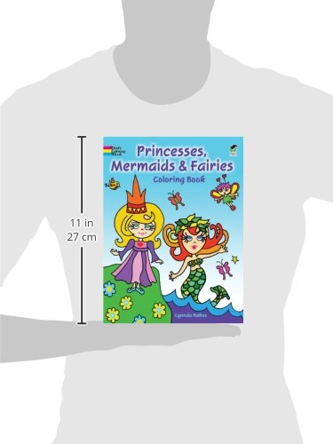 Princesses, Mermaids and Fairies Coloring Book (Dover Fantasy Coloring Books),Used