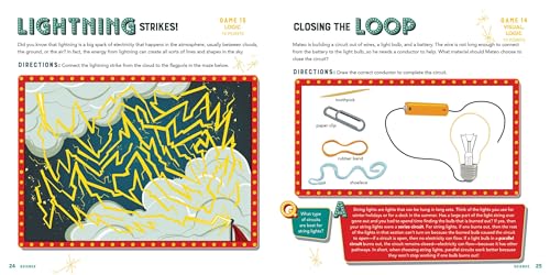 Awesome Brain Games for Kids: STEAM Puzzles and Facts for Curious Minds,Used