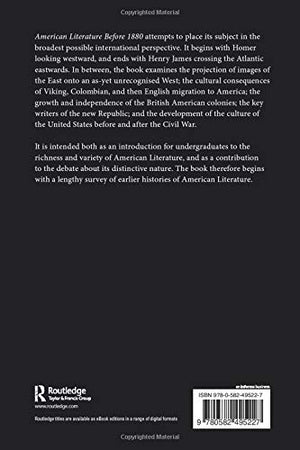 American Literature Before 1880 (Longman Literature In English Series),Used