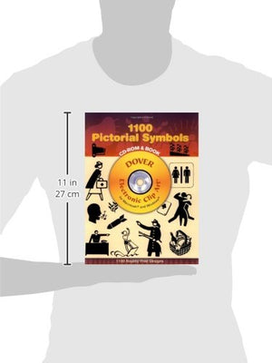 1100 Pictorial Symbols (Dover Electronic Clip Art) (CDROM and Book),Used