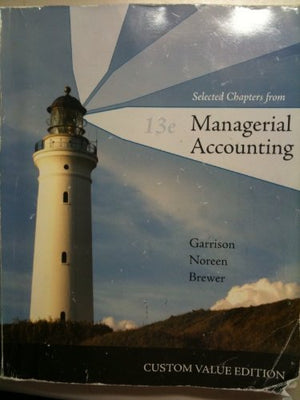Selected Chapters from Managerial Accounting,Used