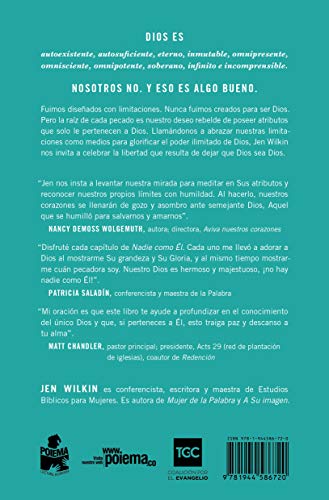Nadie como l: 10 maneras en que Dios es distinto a nosotros (y por qu eso es algo bueno) (Spanish Edition),Used