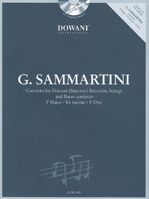Sammartini: Concerto in F Major for Descant (Soprano) Recorder and Basso Continuo,Used