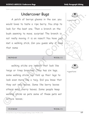 Daily Paragraph Editing, Grade 3 Teacher Edition,Used