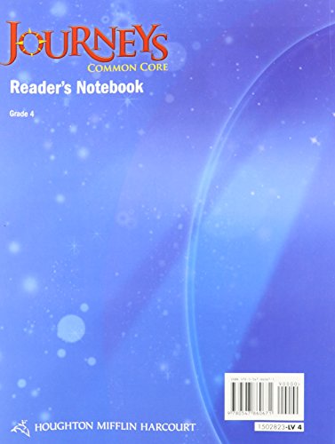 Common Core Reader's Notebook Consumable Grade 4 (Journeys),New