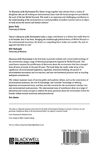 Discourses Of The Environment