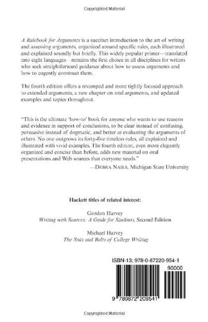 A Rulebook For Arguments (Hackett Student Handbooks),Used