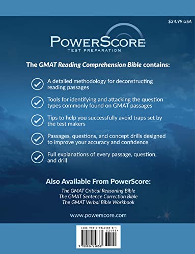 The Powerscore Gmat Reading Comprehension Bible,Used