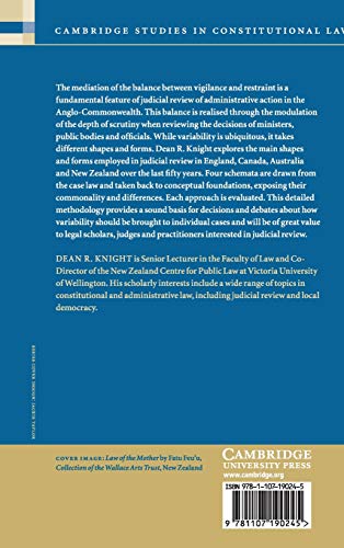 Vigilance and Restraint in the Common Law of Judicial Review (Cambridge Studies in Constitutional Law, Series Number 19),Used