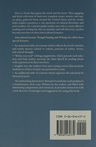 Intercultural Journeys Through Reading And Writing,Used