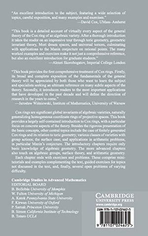 Cox Rings (Cambridge Studies in Advanced Mathematics, Series Number 144),Used