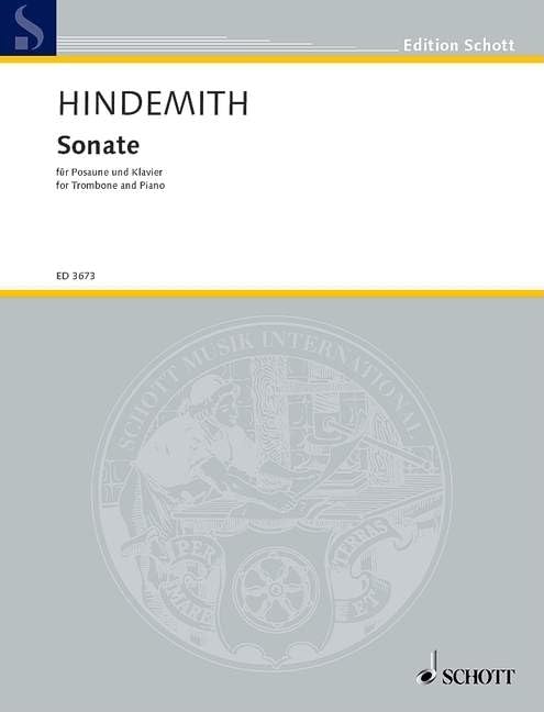 Sonata (1941): Trombone and Piano (Edition Schott),Used