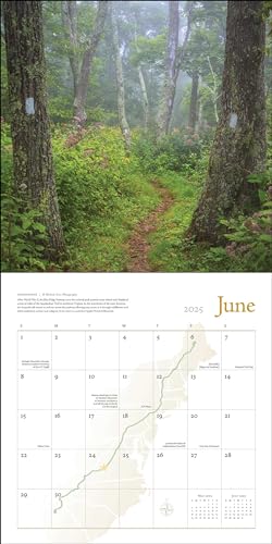 The Appalachian Trail 2025 Wall Calendar,Used